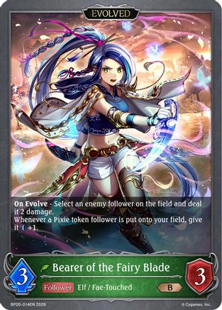 Bearer of the Fairy Blade (Evolved) (BP20-014EN) - BP20 Omens and Heirs