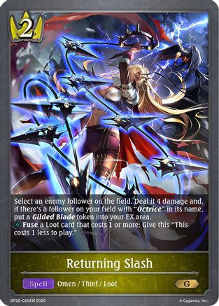 Returning Slash (BP20-026EN) - BP20 Omens and Heirs