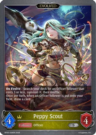 Peppy Scout (Evolved) (BP20-028EN) - BP20 Omens and Heirs