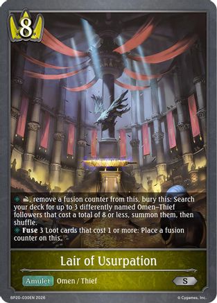 Lair of Usurpation (BP20-030EN) - BP20 Omens and Heirs