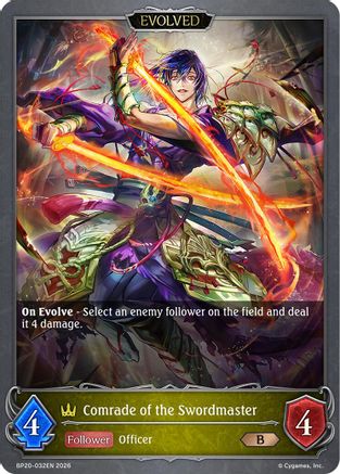 Comrade of the Swordmaster (Evolved) (BP20-032EN) - BP20 Omens and Heirs
