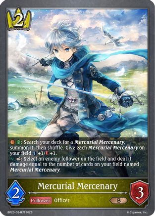 Mercurial Mercenary (BP20-034EN) - BP20 Omens and Heirs