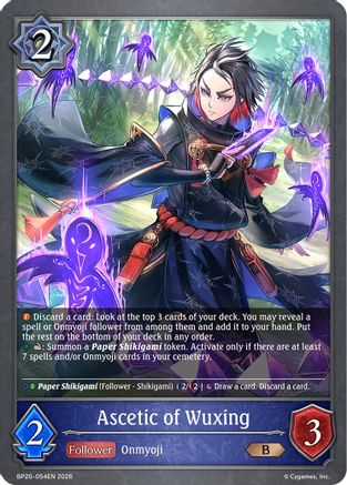 Ascetic of Wuxing (BP20-054EN) - BP20 Omens and Heirs