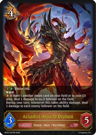 Azurifrit, Heir to Disdain (BP20-057EN) - BP20 Omens and Heirs