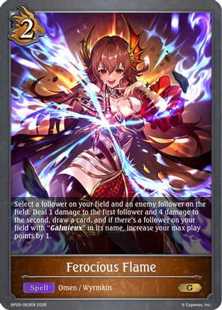 Ferocious Flame (BP20-063EN) - BP20 Omens and Heirs