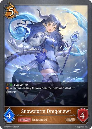 Snowstorm Dragonewt (BP20-068EN) - BP20 Omens and Heirs