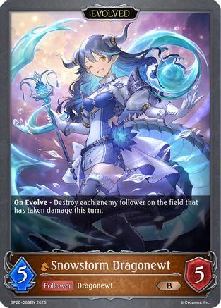 Snowstorm Dragonewt (Evolved) (BP20-069EN) - BP20 Omens and Heirs