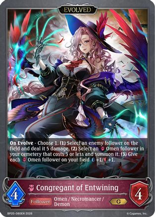 Congregant of Entwining (Evolved) (BP20-080EN) - BP20 Omens and Heirs