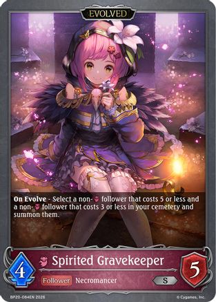 Spirited Gravekeeper (Evolved) (BP20-084EN) - BP20 Omens and Heirs