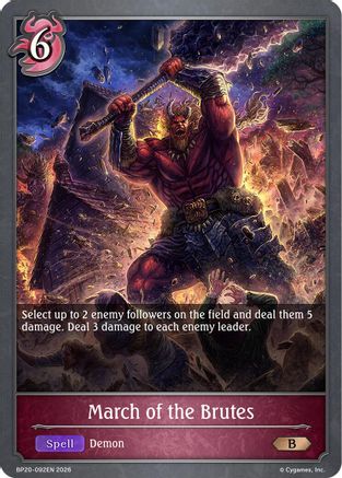 March of the Brutes (BP20-092EN) - BP20 Omens and Heirs