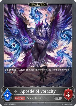 Apostle of Voracity (Evolved) (BP20-119EN) - BP20 Omens and Heirs