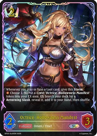 Octrice, Hollowness Manifest (SL) (BP20-SL05EN) - BP20 Omens and Heirs