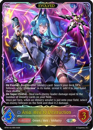 Axia, Heir to Destruction (Evolved) (SL) (BP20-SL13EN) - BP20 Omens and Heirs