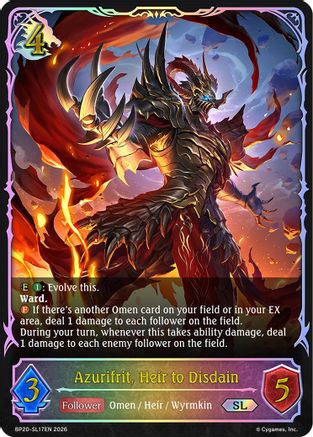 Azurifrit, Heir to Disdain (SL) (BP20-SL17EN) - BP20 Omens and Heirs