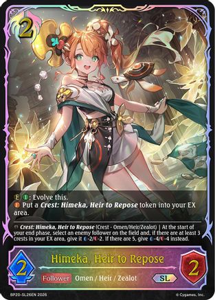 Himeka, Heir to Repose (SL) (BP20-SL26EN) - BP20 Omens and Heirs