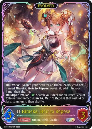 Himeka, Heir to Repose (Evolved) (SL) (BP20-SL27EN) - BP20 Omens and Heirs