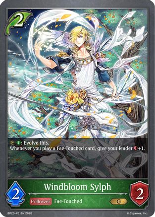 Windbloom Sylph - P01EN (Foil) (BP20-P01EN) - BP20 Omens and Heirs