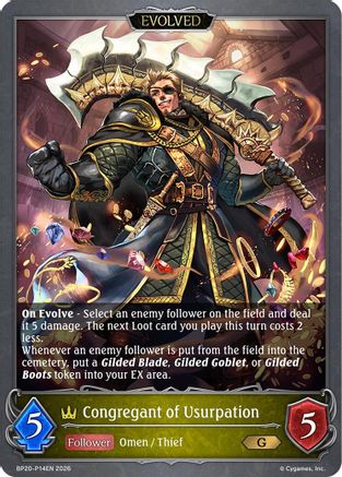 Congregant of Usurpation (Evolved) - P14EN (Foil) (BP20-P14EN) - BP20 Omens and Heirs