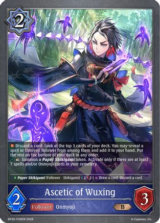 Ascetic of Wuxing - P28EN (Foil) (BP20-P28EN) - BP20 Omens and Heirs