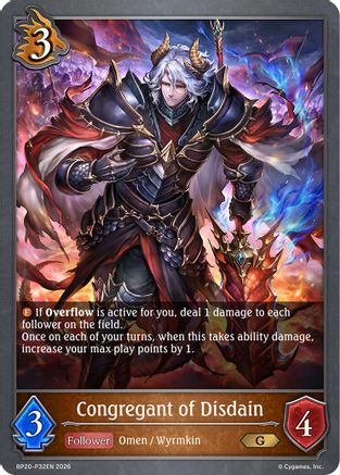 Congregant of Disdain - P32EN (Foil) (BP20-P32EN) - BP20 Omens and Heirs