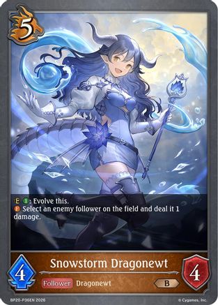 Snowstorm Dragonewt - P36EN (Foil) (BP20-P36EN) - BP20 Omens and Heirs