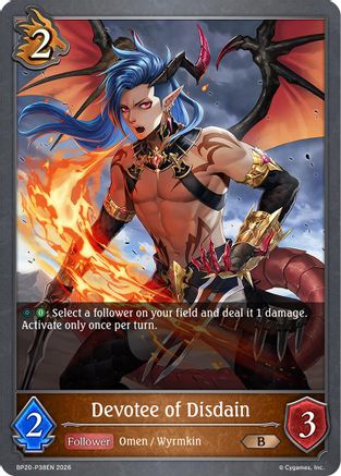 Devotee of Disdain - P38EN (Foil) (BP20-P38EN) - BP20 Omens and Heirs