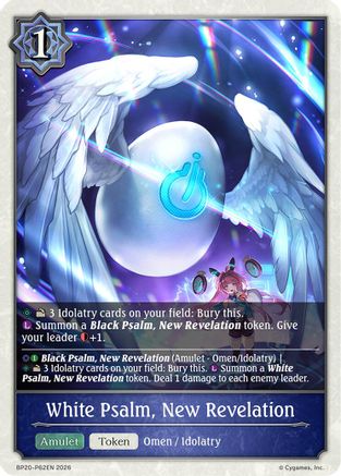 White Psalm, New Revelation - P62EN (Foil) (BP20-P62EN) - BP20 Omens and Heirs