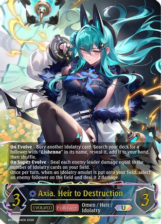 Axia, Heir to Destruction (Evolved) (U) (BP20-U04EN) - BP20 Omens and Heirs