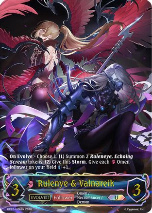 Rulenye & Valnareik (Evolved) (U) (BP20-U06EN) - BP20 Omens and Heirs