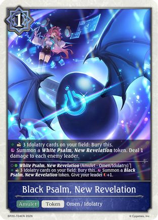 Black Psalm, New Revelation (BP20-T04EN) - BP20 Omens and Heirs
