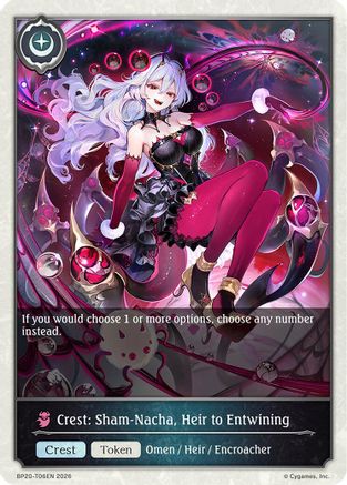 Crest: Sham-Nacha, Heir to Entwining (BP20-T06EN) - BP20 Omens and Heirs