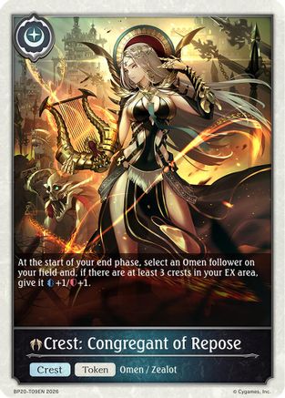 Crest: Congregant of Repose (BP20-T09EN) - BP20 Omens and Heirs