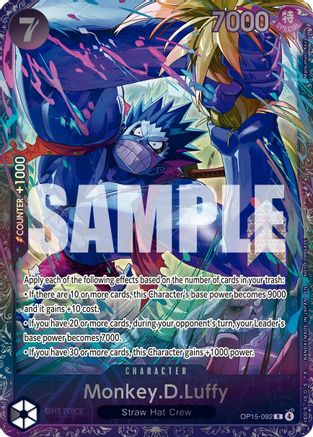 Monkey.D.Luffy (Treasure Cup August 2026) (OP15-092) - [One Piece Promotion Cards] Foil