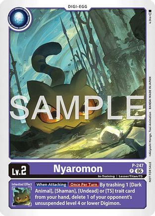 Nyaromon (Official Store Tournament 2026 Vol. 4 Participant) (P-247) - [Digimon Promotion Cards]