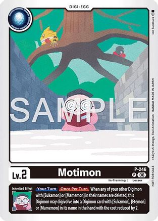Motimon (Official Store Tournament 2026 Vol. 4 Participant) (P-246) - [Digimon Promotion Cards]
