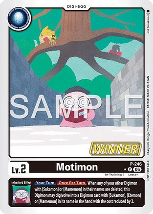 Motimon (Official Store Tournament 2026 Vol. 4 Winner) (P-246) - [Digimon Promotion Cards] Foil