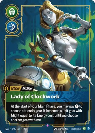 Orianna, Lady of Clockwork Radiance Foil Riftbound single card by UVS Games