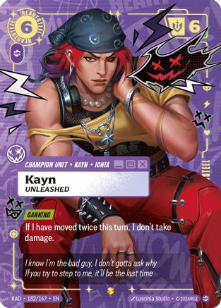 Kayn Unleashed Heartsteel Overnumbered Radiance Foil Riftbound single by UVS Games