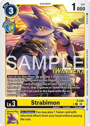 Strabimon (Official Store Tournament 2026 Vol. 4 Winner) (P-249) - [Digimon Promotion Cards] Foil