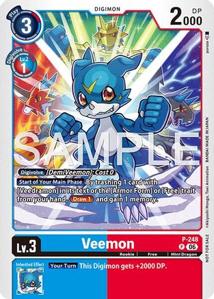 Veemon (Official Store Tournament 2026 Vol. 4 Participant) (P-248) - [Digimon Promotion Cards]