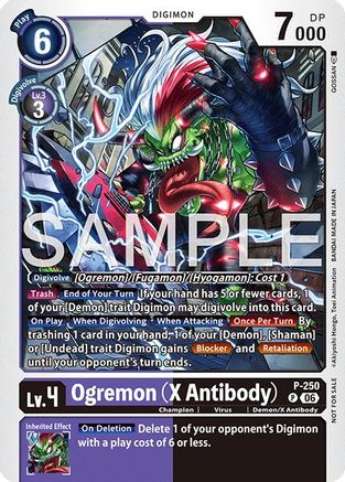 Ogremon (X Antibody) (Official Store Tournament 2026 Vol. 4 Participant) (P-250) - [Digimon Promotion Cards]