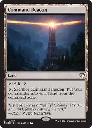 Command Beacon (OTC)  (OTC-279) - [Commander: Outlaws of Thunder Junction]