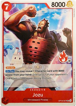 Jozu (Ace Deck) (OP16-007) - [Set Sail Deck Set]