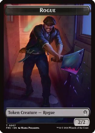 Rogue // Zombie Army Double-Sided Token  [Foil]  (FRC-7 // 8) - [Commander: Reality Fracture]