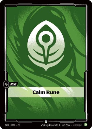 Calm Rune (R02) Radiance Riftbound single card by UVS Games