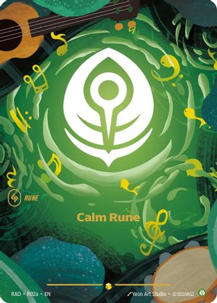 Calm Rune (R02a) Radiance Foil Riftbound single by UVS Games