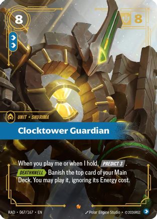 Clocktower Guardian (067/167) Radiance foil Riftbound single by UVS Games