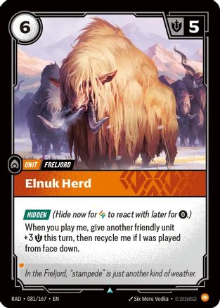 Elnuk Herd (081/167) Radiance Foil Riftbound single by UVS Games