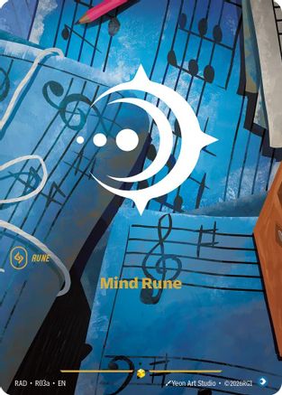 Mind Rune (R03a) Radiance Foil Riftbound single by UVS Games