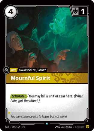 Mournful Spirit (126/167) Radiance Foil Riftbound single card by UVS Games
